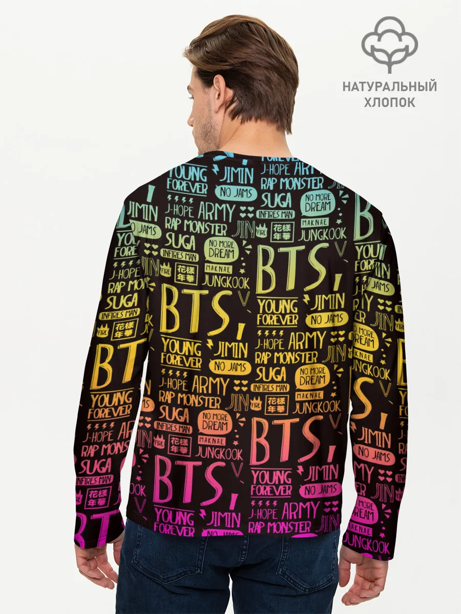 Мужской лонгслив базовый / BTS