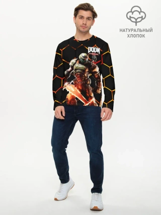 Мужской лонгслив базовый / DOOM | Броня