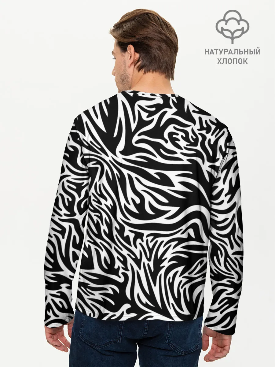 Мужской лонгслив базовый / Мудрая Панда