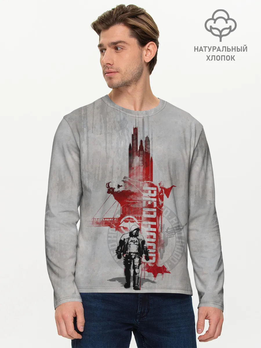 Мужской лонгслив базовый / Red Hood