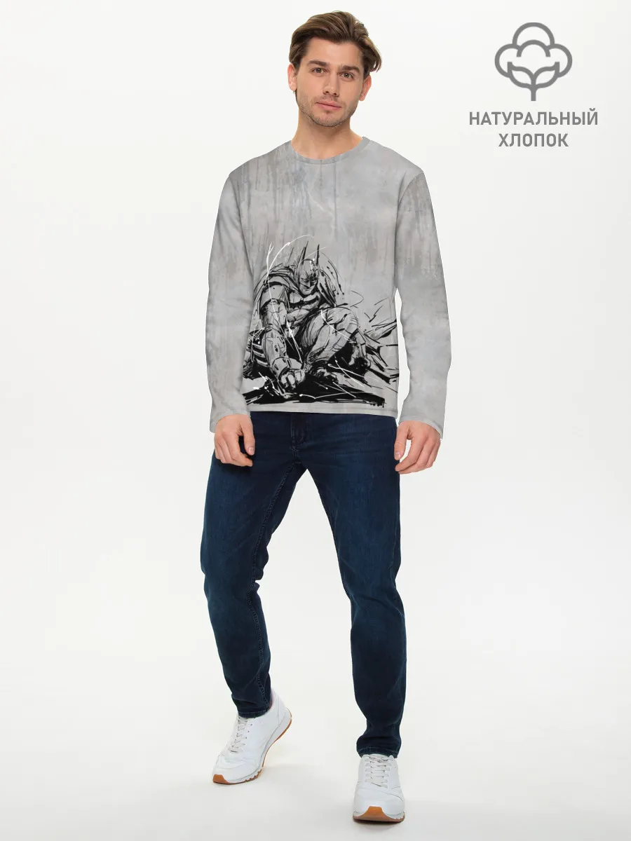 Мужской лонгслив базовый / Batman: Arkham Knight