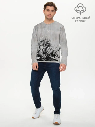 Мужской лонгслив базовый / Batman: Arkham Knight