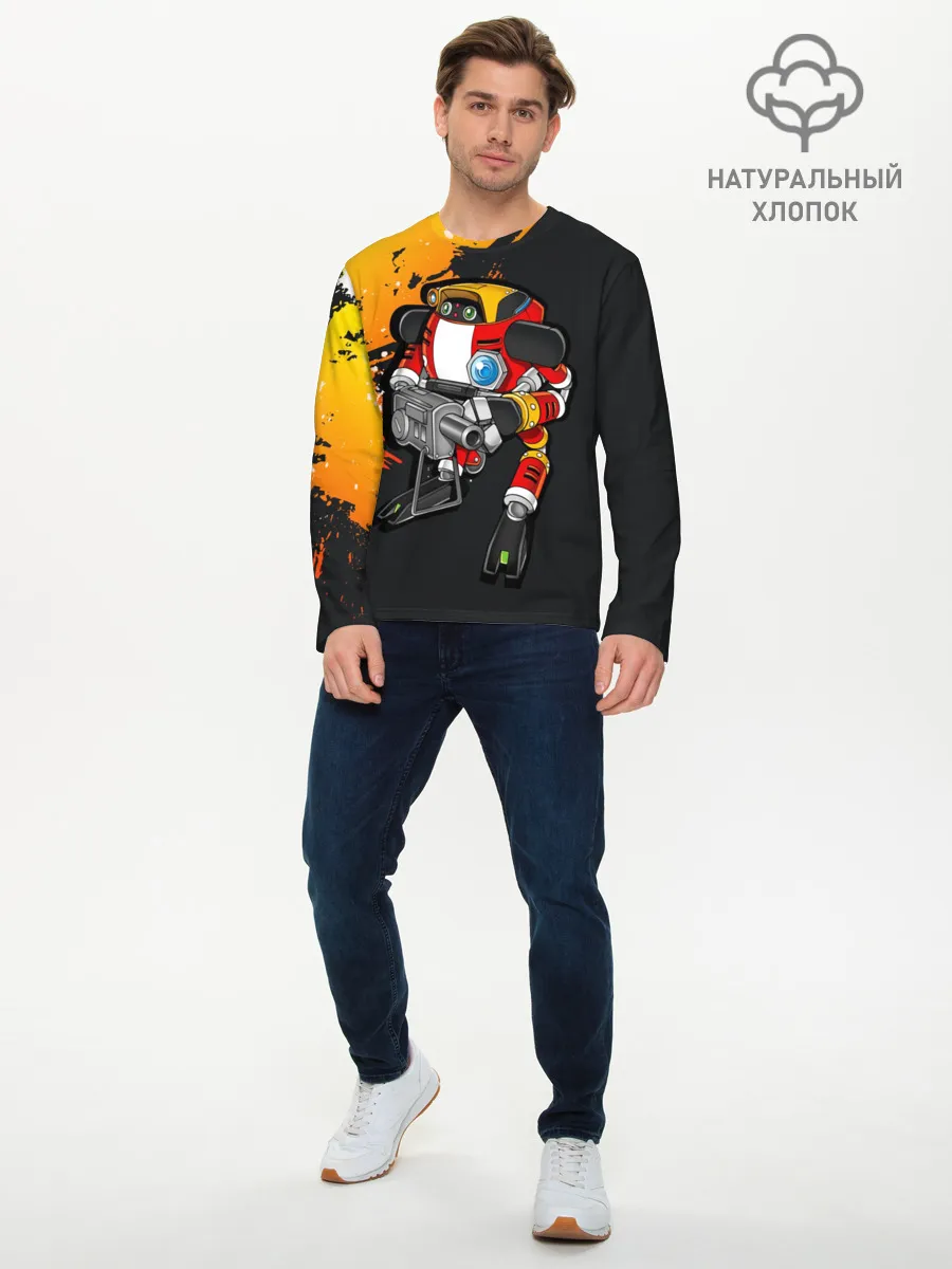 Мужской лонгслив базовый / Sonic. E-102 Гамма