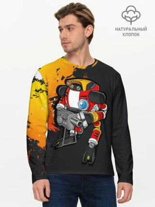 Мужской лонгслив базовый / Sonic. E-102 Гамма