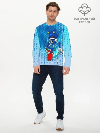 Мужской лонгслив базовый / Metal Sonic