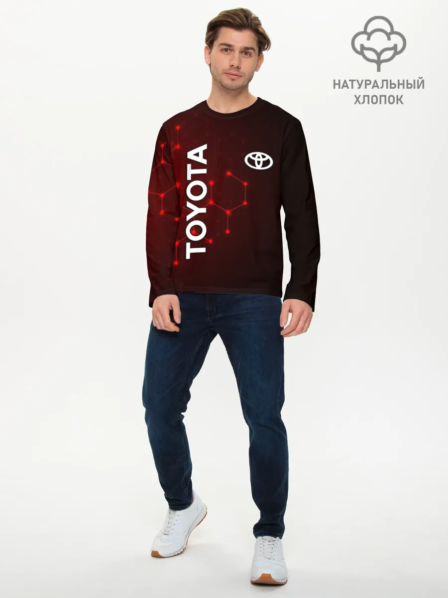 Мужской лонгслив базовый / TOYOTA