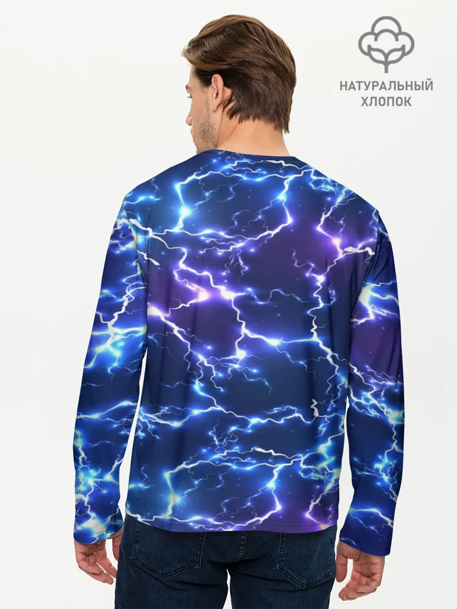 Мужской лонгслив базовый / Грозовой Котик