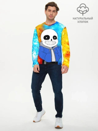Мужской лонгслив базовый / Sans | Огни