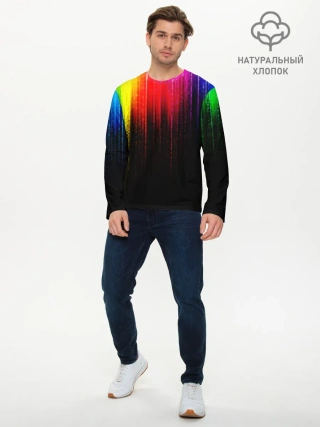 Мужской лонгслив базовый / КРАСКИ ГРАДИЕНТ