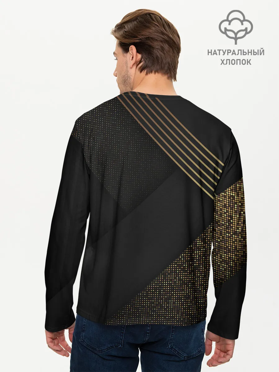 Мужской лонгслив базовый / Хвост Феи геометрия