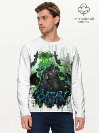 Мужской лонгслив базовый / Batman: Arkham Knight