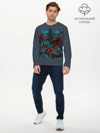 Мужской лонгслив базовый / Batman: Arkham Knight