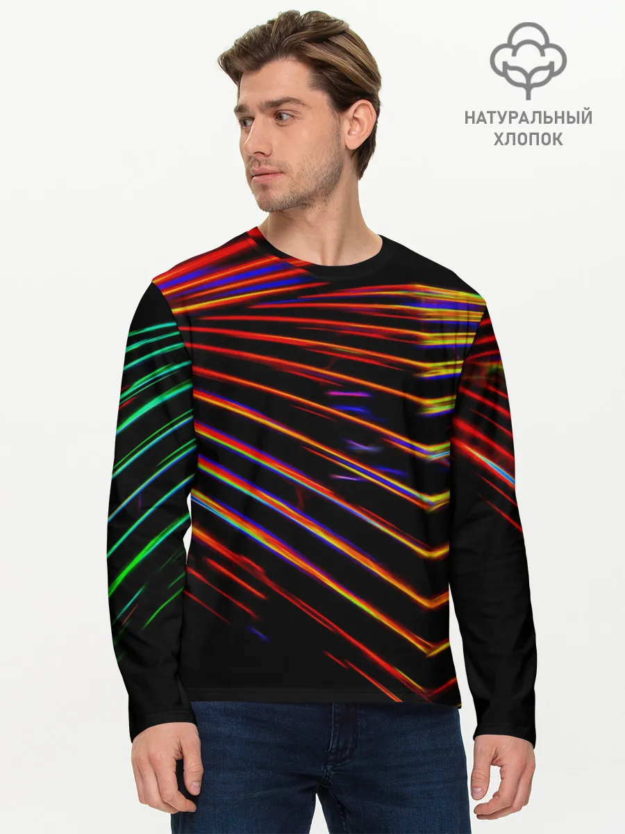 Мужской лонгслив базовый / STRIPES COLOR