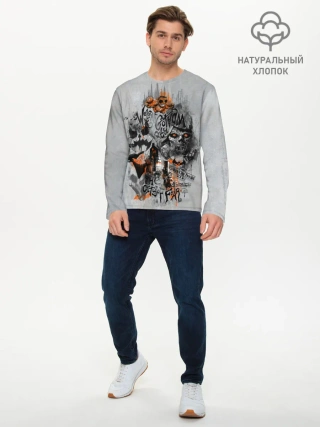 Мужской лонгслив базовый / City Of Fear