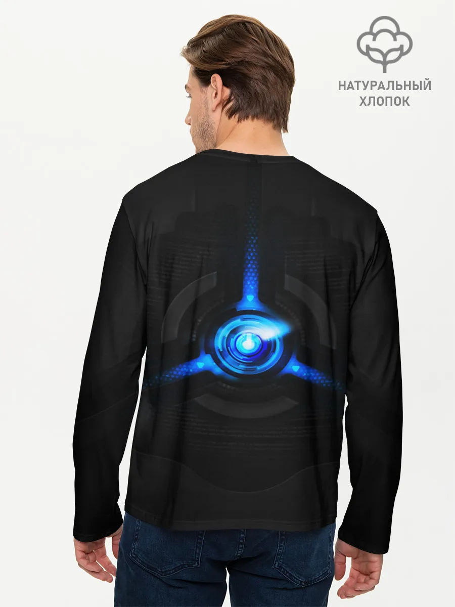 Мужской лонгслив базовый / ЖЕЛЕЗНЫЙ ЧЕЛОВЕК