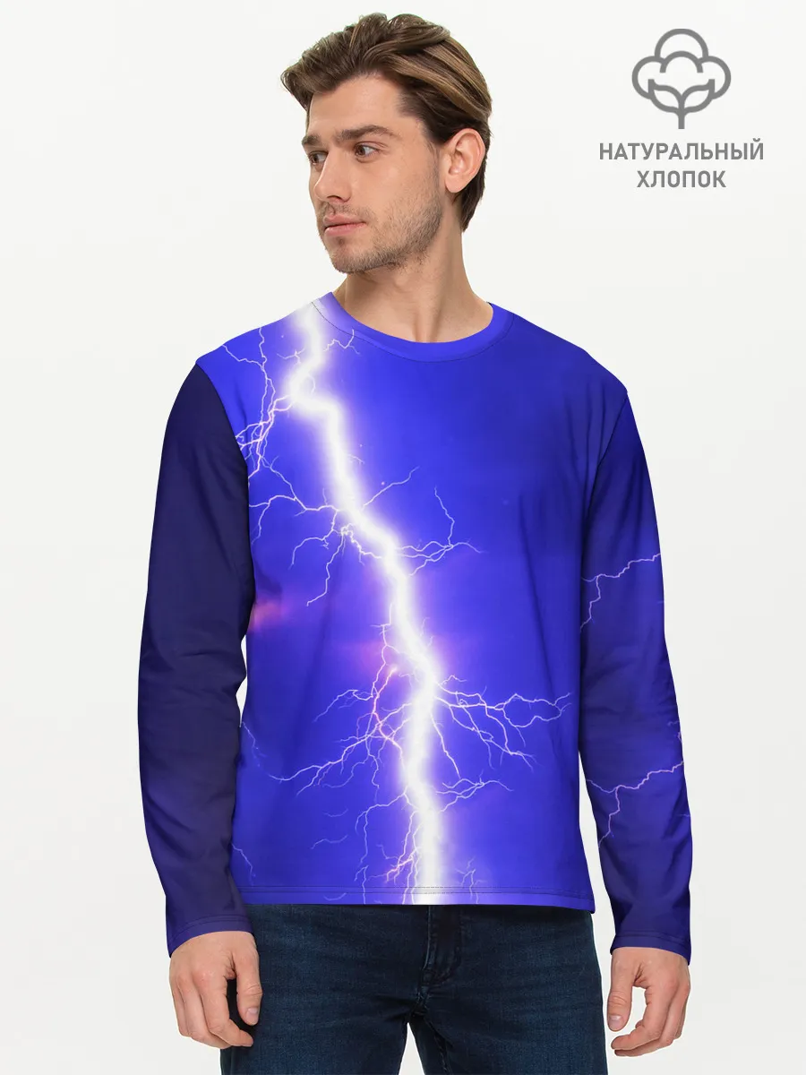 Мужской лонгслив базовый / NEON ELECTRIX