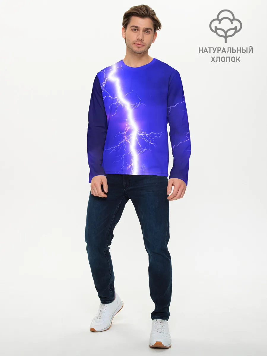 Мужской лонгслив базовый / NEON ELECTRIX