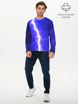 Мужской лонгслив базовый / NEON ELECTRIX