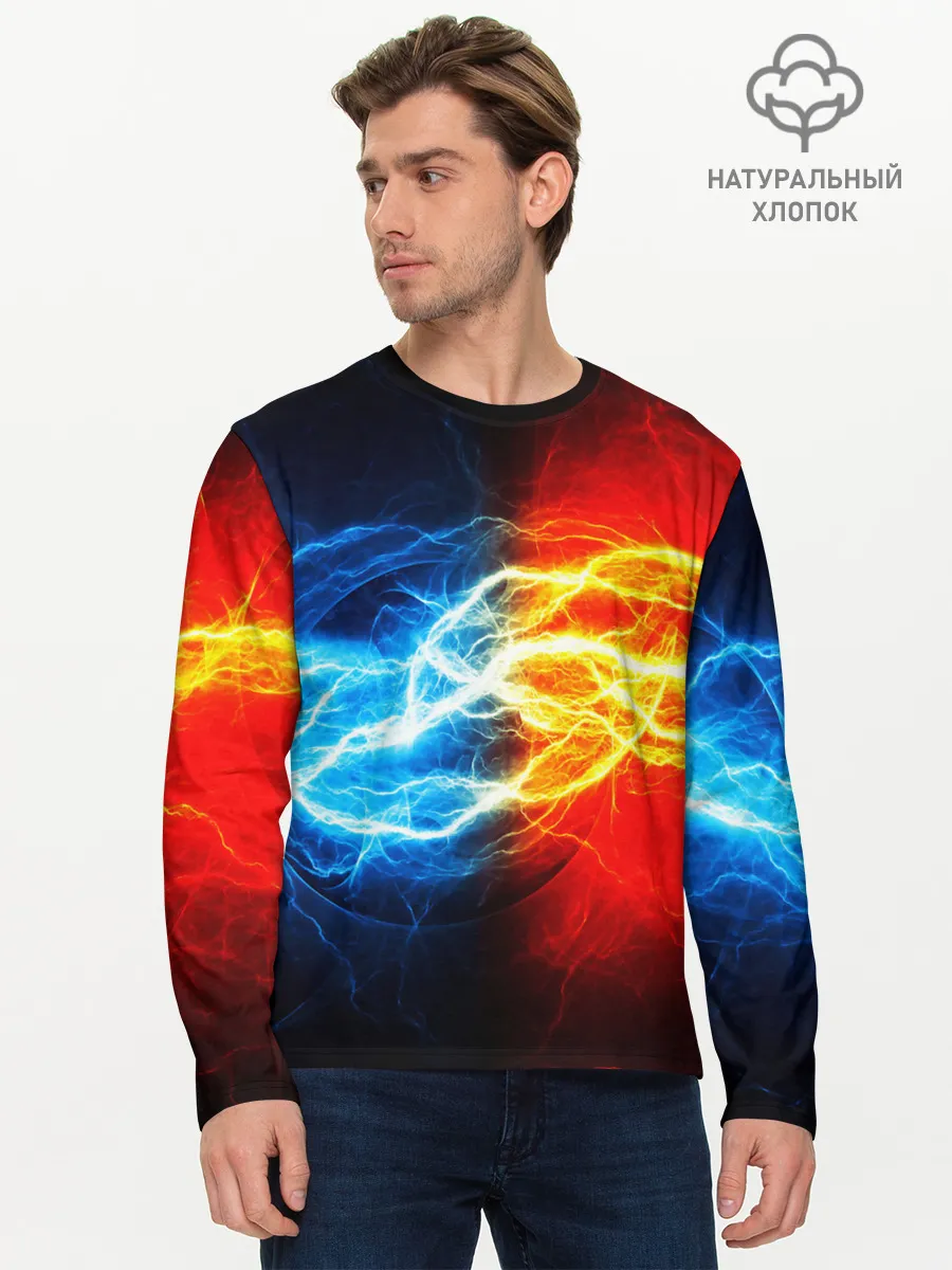 Мужской лонгслив базовый / БИТВА МОЛНИЙ