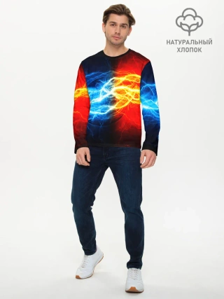 Мужской лонгслив базовый / БИТВА МОЛНИЙ