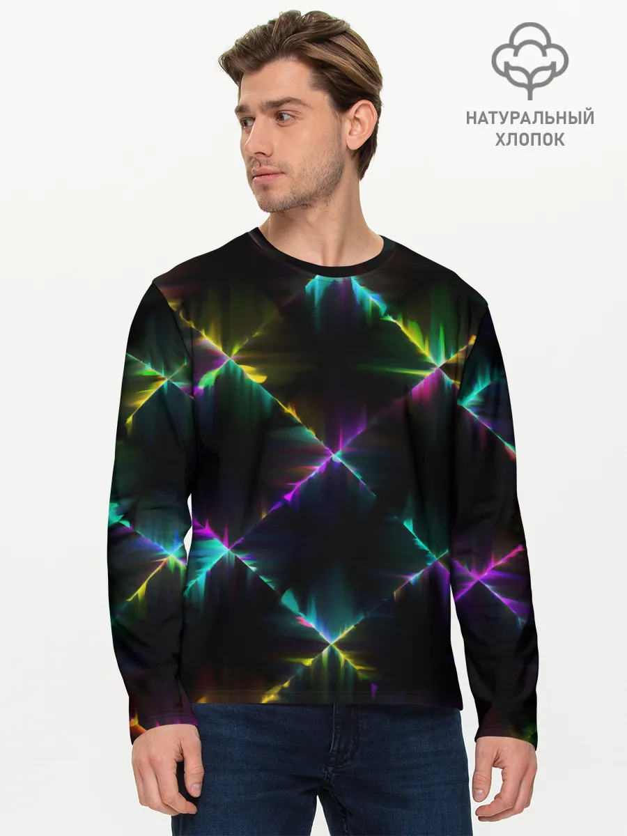 Мужской лонгслив базовый / НЕОНОВАЯ ТЕКСТУРА