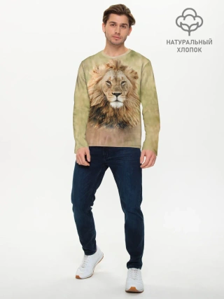 Мужской лонгслив базовый / Lion King