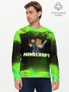 Мужской лонгслив базовый / Minecraft 1