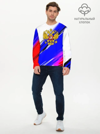 Мужской лонгслив базовый / Патриот России