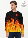 Мужской лонгслив базовый / ОГНЕННЫЙ