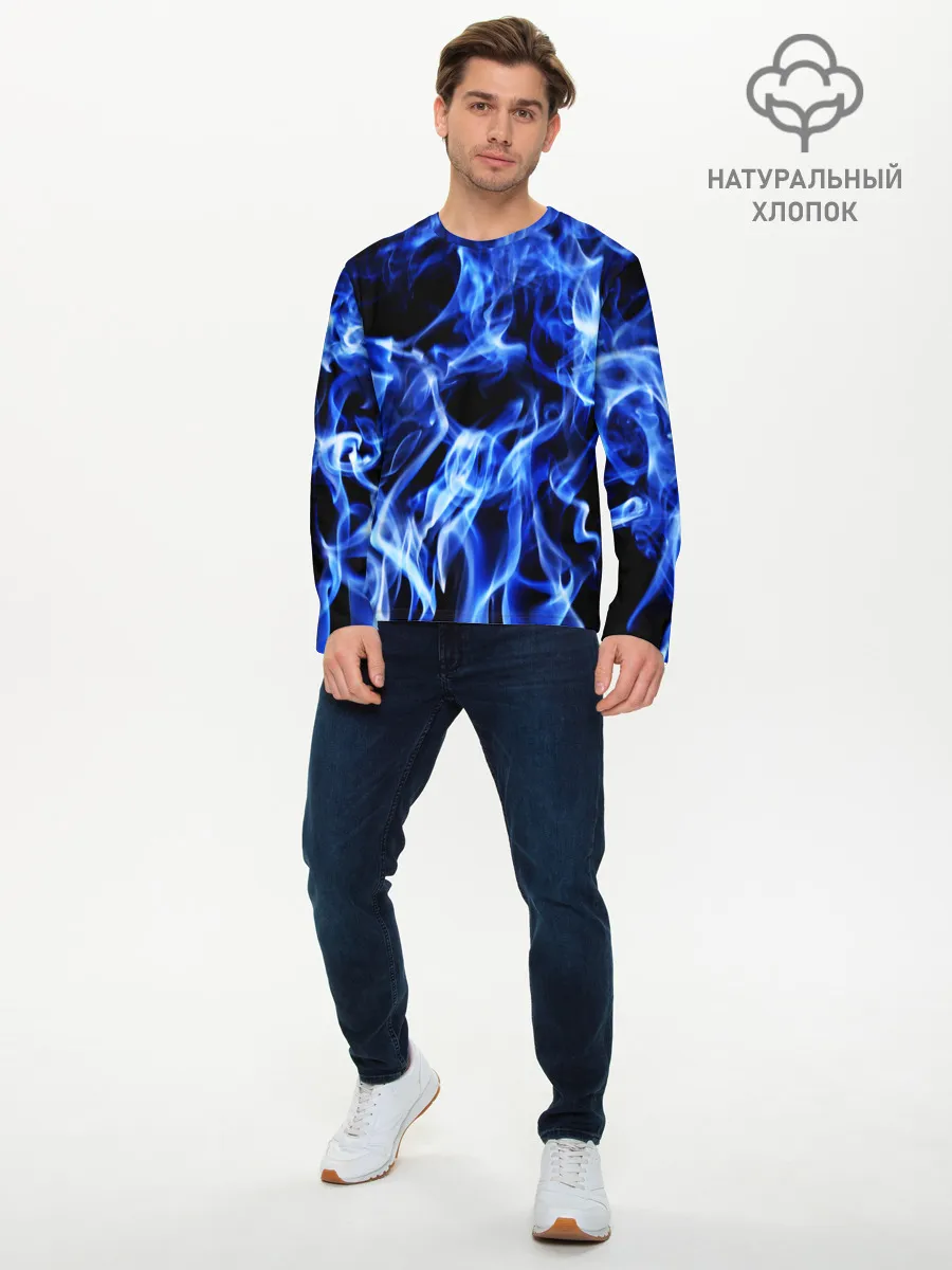 Мужской лонгслив базовый / ДЫМ