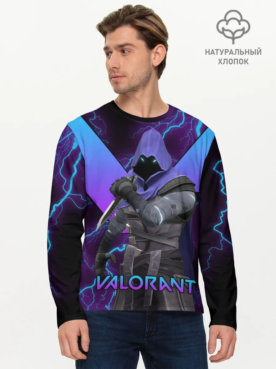 Мужской лонгслив базовый / VALORANT OMEN