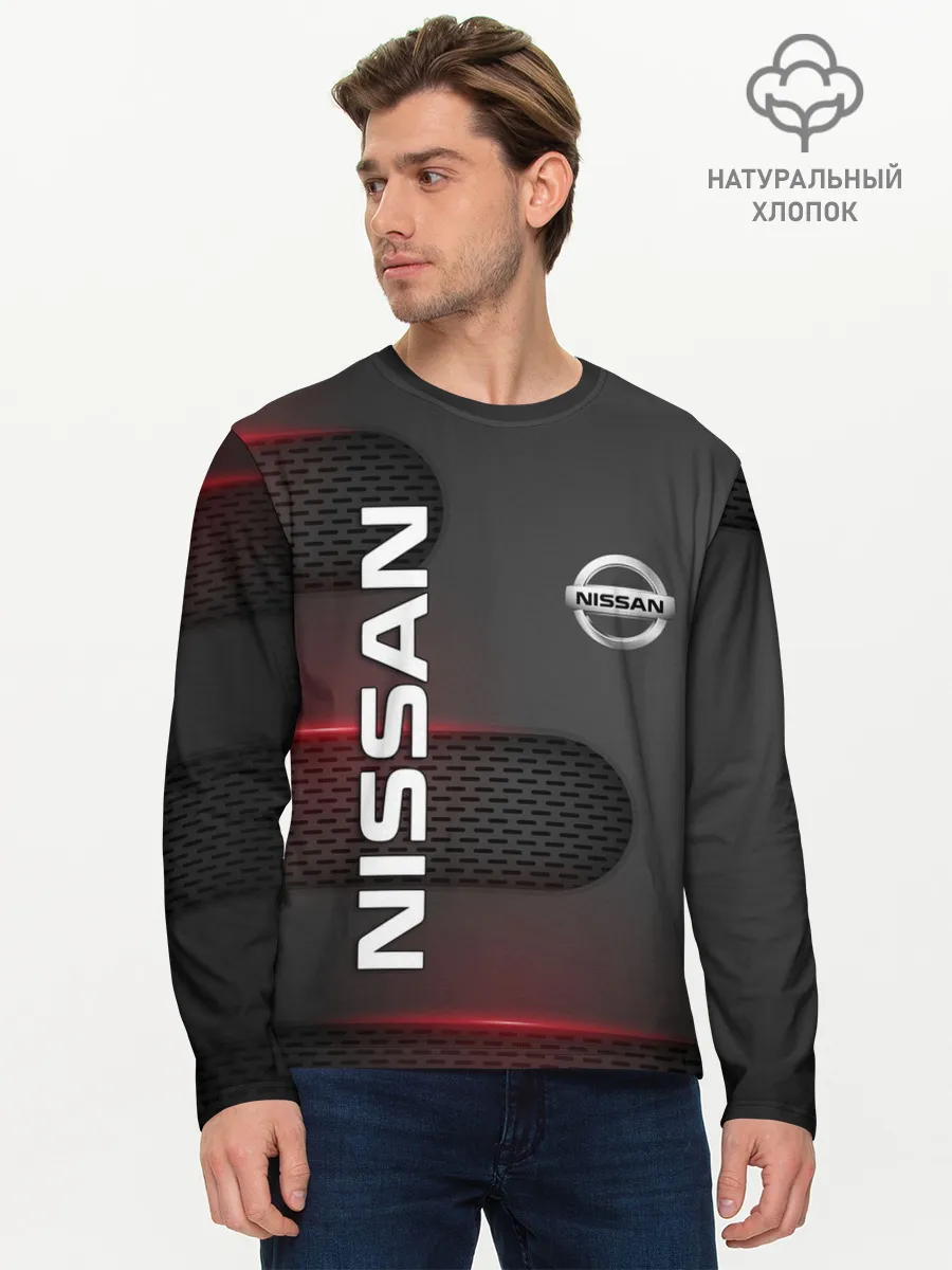 Мужской лонгслив базовый / NISSAN