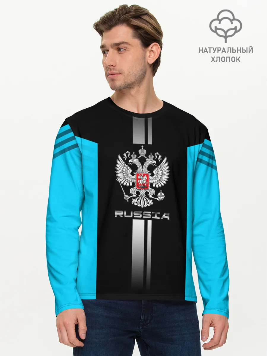 Мужской лонгслив базовый / Russia