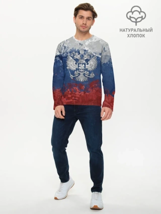 Мужской лонгслив базовый / Россия