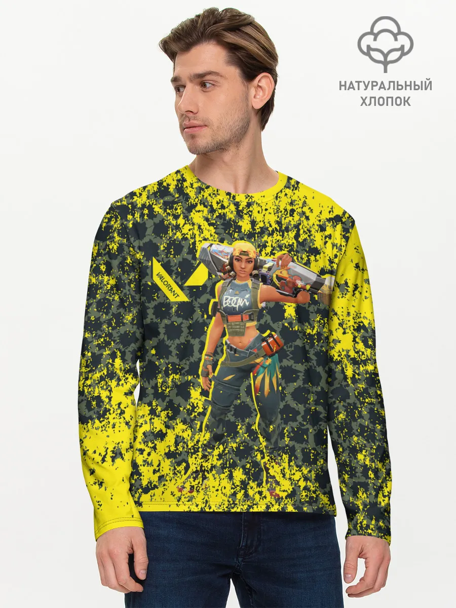 Мужской лонгслив базовый / Valorant: RAZE