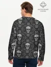 Мужской лонгслив базовый / Орнамент Черепа