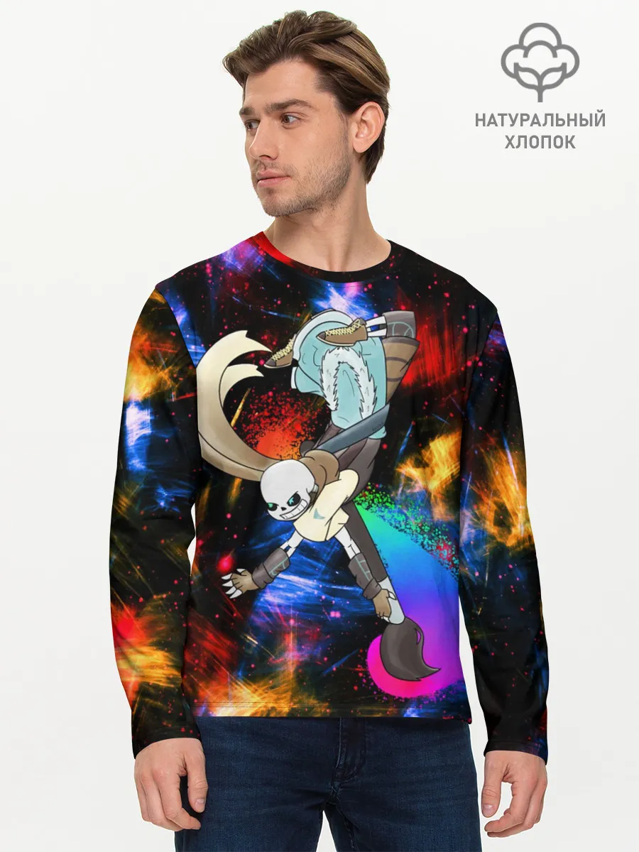 Мужской лонгслив базовый / Санс | Undertale