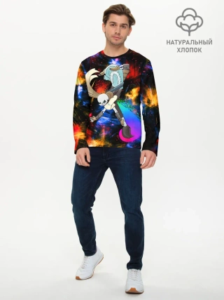 Мужской лонгслив базовый / Санс | Undertale