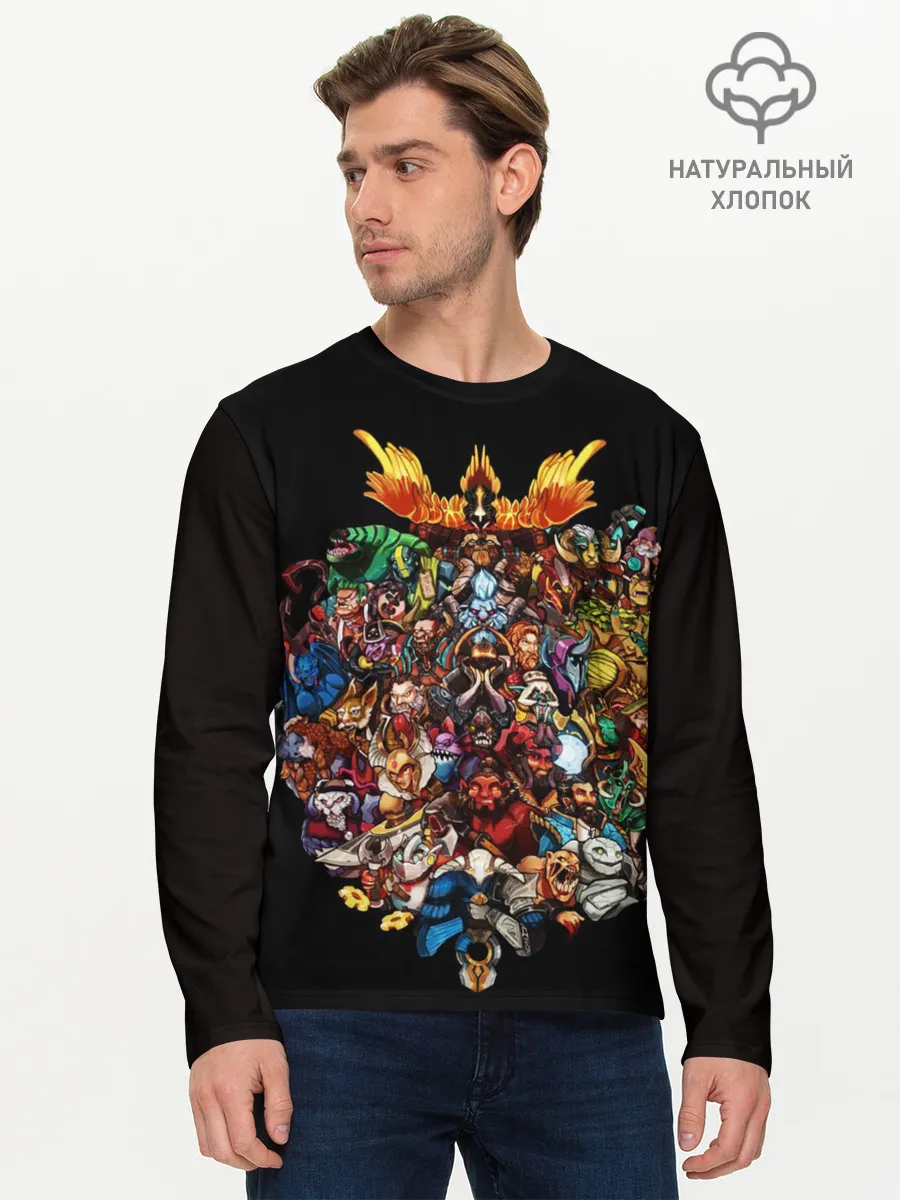 Мужской лонгслив базовый / Все герои | Dota 2