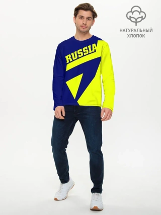 Мужской лонгслив базовый / Russia