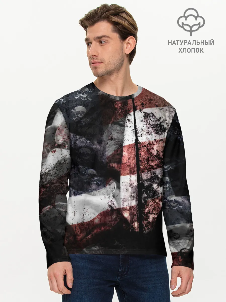 Мужской лонгслив базовый / США