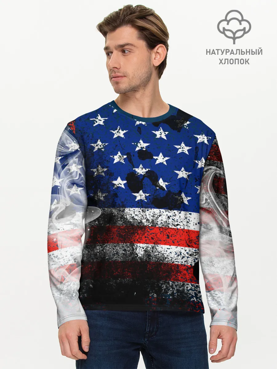 Мужской лонгслив базовый / США