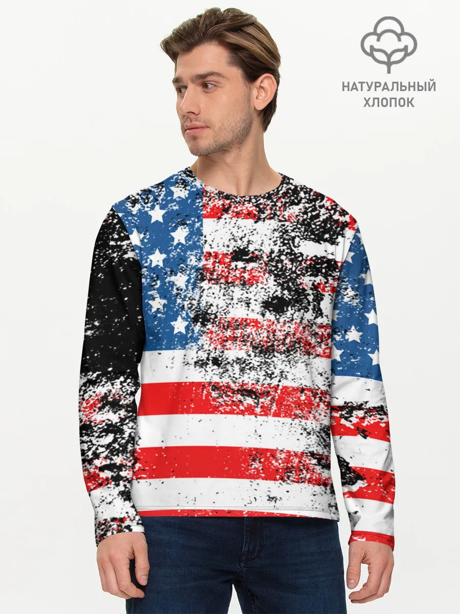 Мужской лонгслив базовый / США
