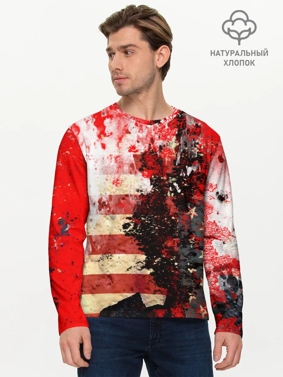 Мужской лонгслив базовый / США