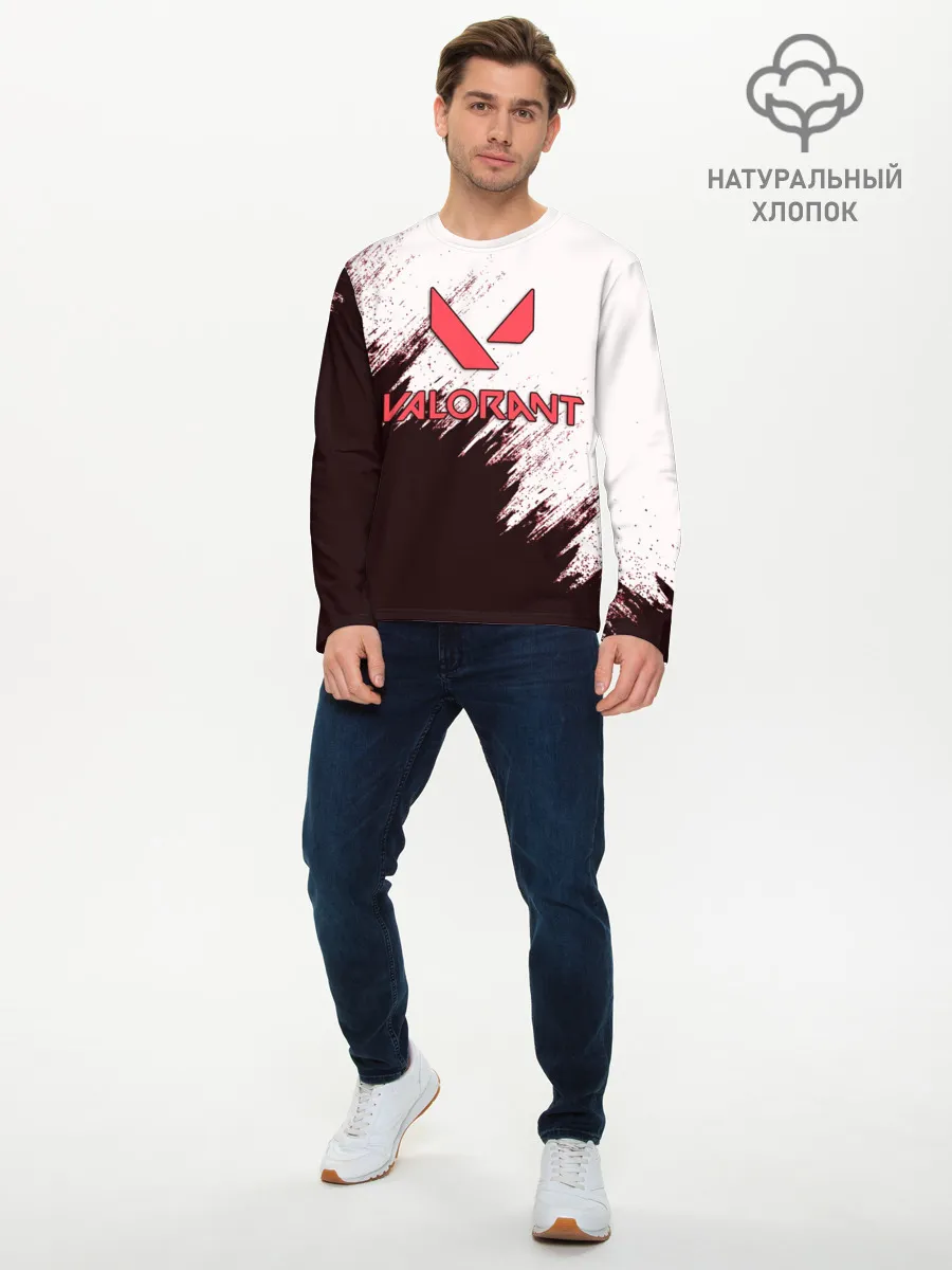 Мужской лонгслив базовый / VALORANT