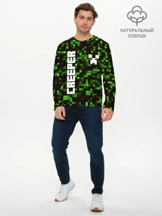 Мужской лонгслив базовый / MINECRAFT CREEPER