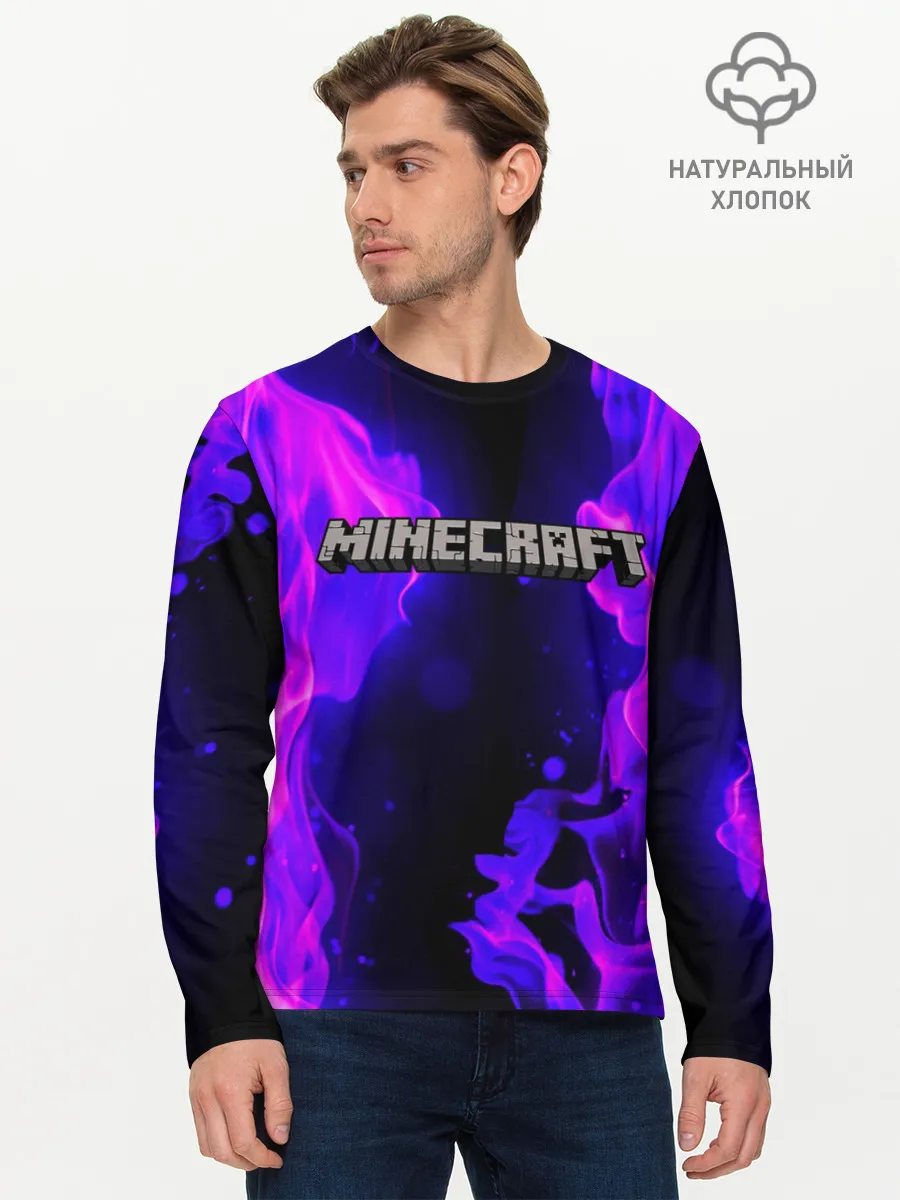 Мужской лонгслив базовый / MINECRAFT