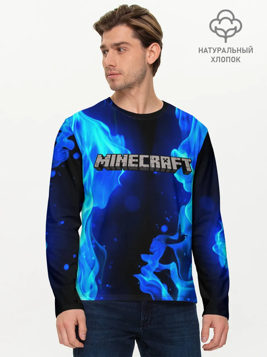 Мужской лонгслив базовый / MINECRAFT