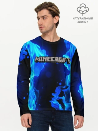 Мужской лонгслив базовый / MINECRAFT