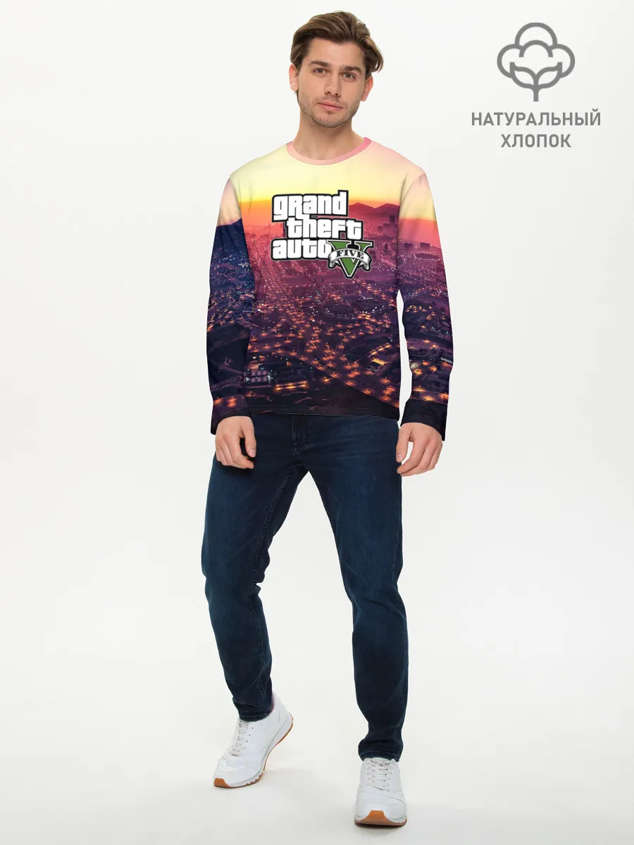 Мужской лонгслив базовый / Gta V Five